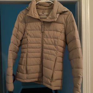 ABERCROMBIE & FITCH TAN PUFFER COAT